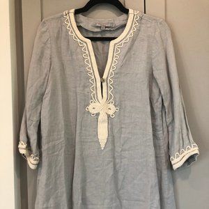 Calypso St. Barth Long Sleeve Grey Tunic- Small